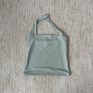 Express sage green halter top size S